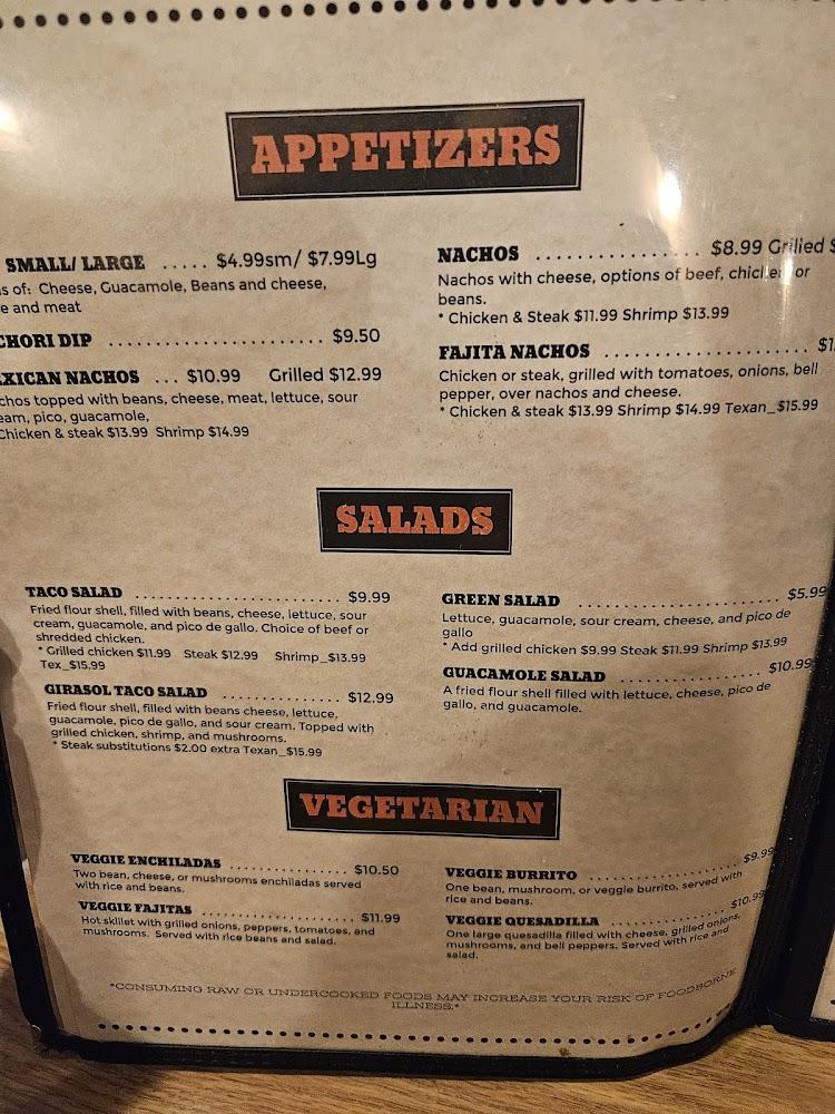 El Girasol Menu image 2